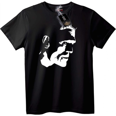 NOONEBRAND Тениска Мъжки портрет - 5XL, Black