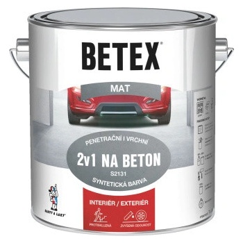 Betex 2v1 na beton S2131 2 kg šedá