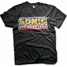 Sonic The Hedgehog tričko Cracked Logo black