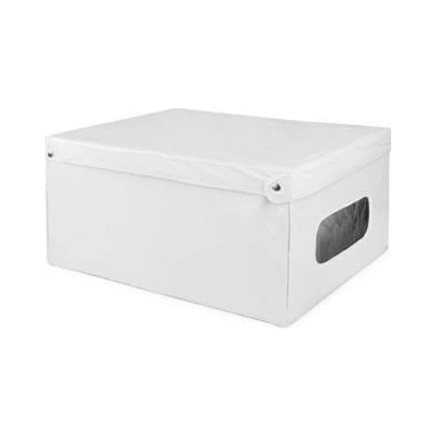 Compactor SMART 4 skládací úložná krabice s víkem bílá PVC 50 x 40 x 25 cm