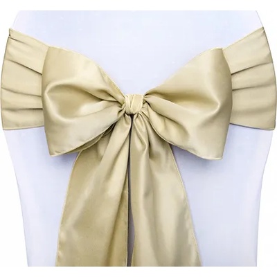 PartyDeco Панделка за стол - светлозлатна 0, 15 x 2, 75 м