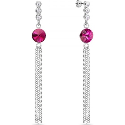 Spark růžové se Swarovski Elements Ballena KC1122SS29F Fuchsia