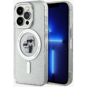 KARL LAGERFELD IML Брокат Karl and Choupette MagSafe Заден Калъф за iPhone 15 Pro Прозрачен Karl Lagerfeld | Lilav | ЖЕНИ | UNI
