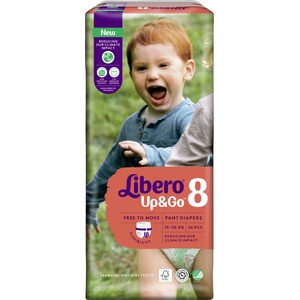 Libero Бебешки пелени гащи Libero - Up&Go 8, 26 броя (7512)