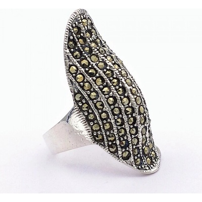 Zlato-minerály Stříbrný prsten markazit ST05740sd59