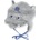 Sterntaler Зимна бебешка шапка Sterntaler - Дино, 43 cm, 5-6 месеца, сива (4601533-515)