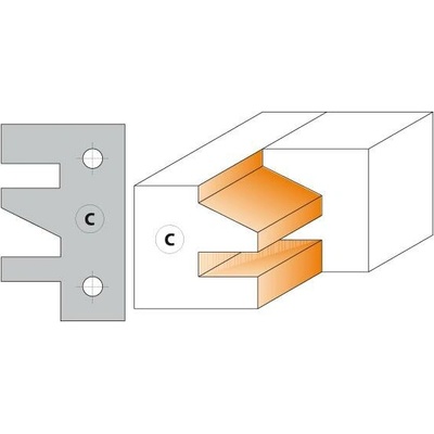 CMT Orange Tools CMT Nůž pro C694014 - pár žiletek profil C 40x24,5x2mm