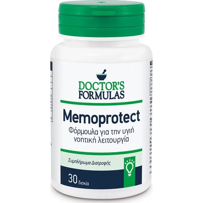 Doctor's Formulas Хранителна добавка за подобрение функцията на мозъка, Doctor' s Formulas Memoprotect 30 Caps Healthy Mental Function