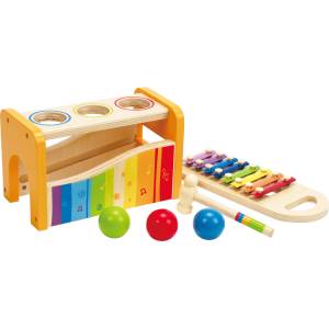 HaPe International Комплект музикални инструменти Hape - Kсилофон с чукче, от дърво (H0305)
