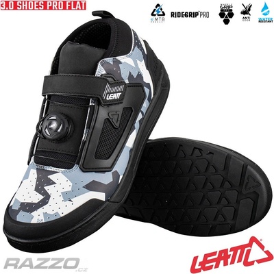 Leatt 3.0 FLAT PRO SHOE CAMO černá/Modrá/Bílá 2023