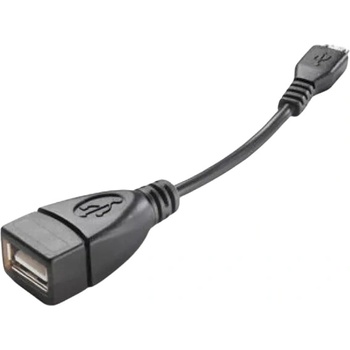 Cellularline Адаптер Cellularline - 2023, Micro USB/USB-A, черен (OTGUSBADAPTERSMPH)