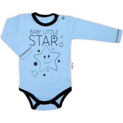 Baby Nellys Body dlhý rukáv modré Baby Little Star