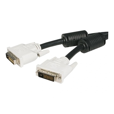 StarTech StarTech. com DVIDDMM3M DVI кабел 3 м DVI-D Черен, Бяла (DVIDDMM3M)