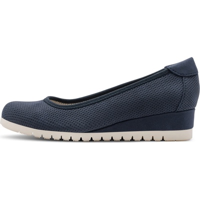 Jana Shoes Německo boty 361 dámské lodičky na klínku modré