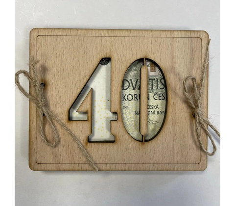 Dřevěné přání - 40