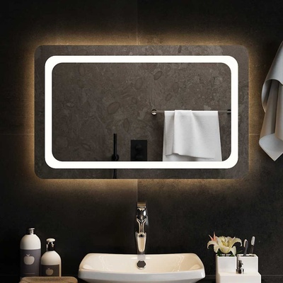 vidaXL LED огледало за баня, 80x50 см (151786)
