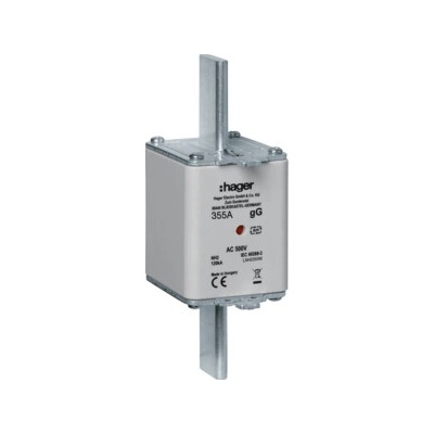 HAGER Pojistka nožová 355A NH2 gG 500V LNH2355M