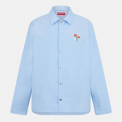 KENZO Яке KENZO Men's Archive Flower Long Sleeve Coach Jacket - Glacier 62A