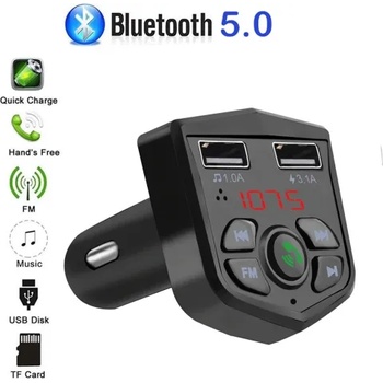 Kebidu Bluetooth FM трансмитер и ВОЛТМЕТЪР, 2 USB зарядни за GSM Bluetooth Car Kit 830E