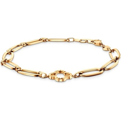 SAVICKI Náramok s príveskom štvorlístok žlté zlato 19 cm - B-B-B1188-00255-585-Z