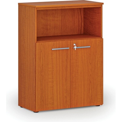 Primo Kombinovaná kancelářská skříň WOOD, 1087 x 800 x 420 mm, třešeň – Zboží Mobilmania