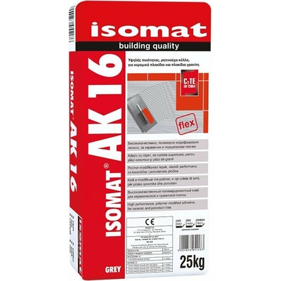 ISOMAT AK 16 lepidlo polymérové flexibilné C2 TE sivá 25 kg