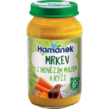 Hamánek Rýže s karotkou a hovězím masem 230 g