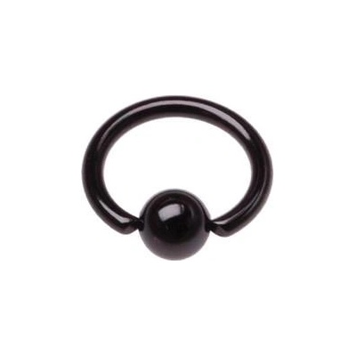 Šperky4U piercing kruh černý K01003-16114