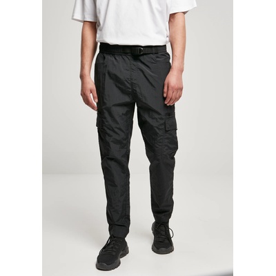 Urban Classics Мъжки летен карго панталон в черен цвят Urban Classics Adjustable Nylon Cargo PantsUB-TB4396-00007 - Черен, размер S