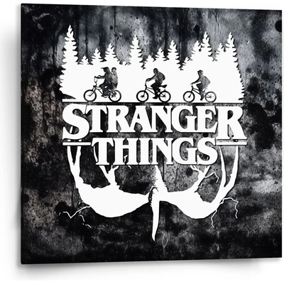 Sablio Obraz Stranger Things White Varianta: 110x110cm