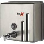 Simex Иноксов дозатор за течен сапун Simex - Inox Range, квадратен (4023)