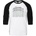 Horsefeathers Тениска Rollin Raglan - бяла/черна Horsefeathers | Byal | МЪЖЕ | L