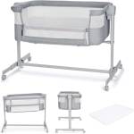 KinderKraft NESTEE UP 2 бебешка кошара LIGHT GREY (KLNEE002LGRF000) - xmall