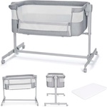 KinderKraft NESTEE UP 2 бебешка кошара LIGHT GREY (KLNEE002LGRF000)