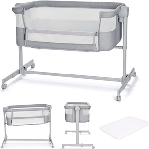 KinderKraft NESTEE UP 2 бебешка кошара LIGHT GREY (KLNEE002LGRF000)