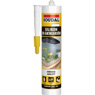 Soudal akvarijní silikon pro akvária, sklo, bezbarvý 280ml