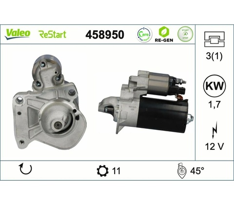 Štartér VALEO 458950