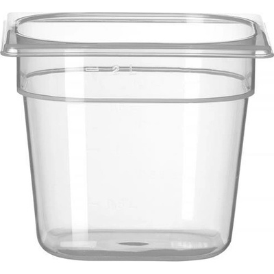 Hendi Gastronádob 1/6, GN 1/6, Průhledná, 176x162mm Hloubka: 20 cm