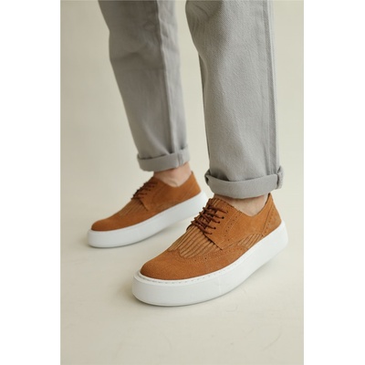 Chekich Мъжки обувки от велур - Таба #359699 (359699_Кафяво)