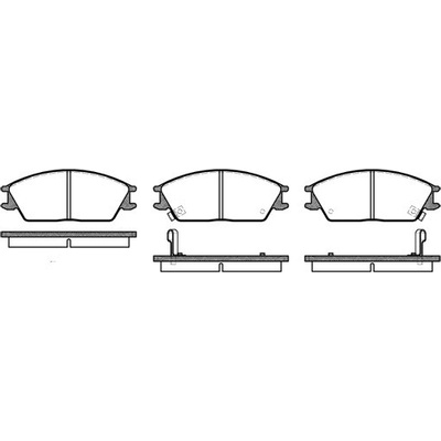 Sada brzdových platničiek kotúčovej brzdy REMSA 0224.02