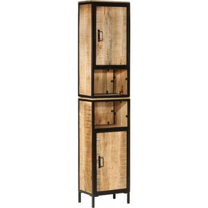 vidaXL Шкаф за баня 40x27x180 см масивно мангово дърво (3217113)