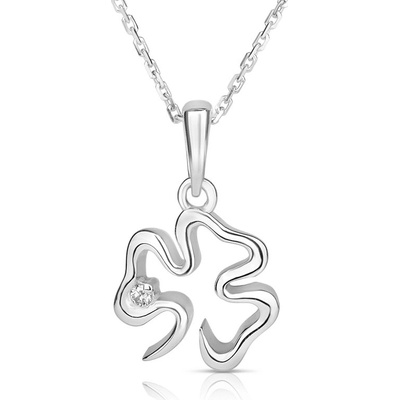 Danfil Zlatý čtyřlístek v bílém zlatě 1380