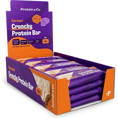 Protein a Co Crunchy proteínová tyčinka 20 x 50 g