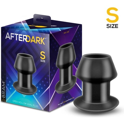 Afterdark Bram Open Hollow Anal Plug Black S