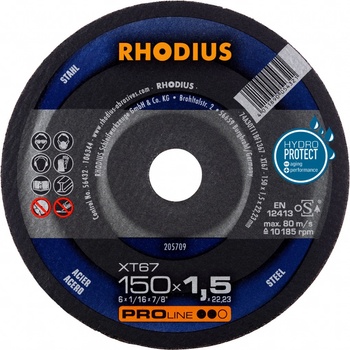 Rhodius Rezný kotúč 150 x 1,5 x 22,23 mm 205709