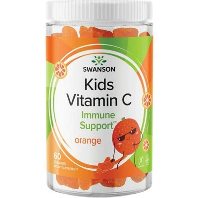 Swanson Kids Vitamin C Pomeranč 125 mg 60 gummies