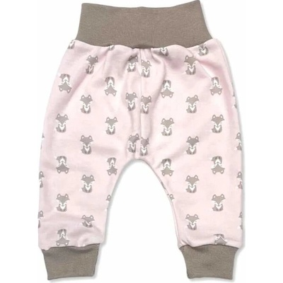 Kojenecké tepláčky Lišáček růžová