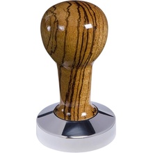 Buna Café Tamper zebráno, lak, nerez lesk, plochý 58,55 mm