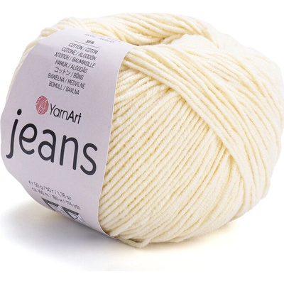 Yarn Art příze YarnArt Jeans 86 bledě žlutá