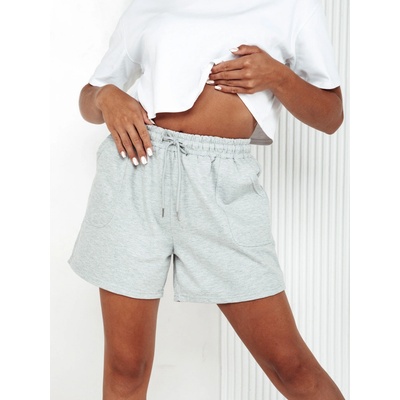 Basic teplákové šortky pella sy0416 Světle šedé